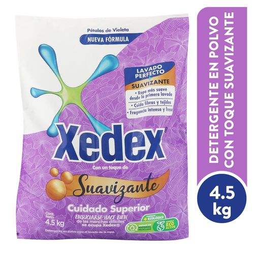 Detergente multiacción Xedex con suavizante pétalos de violeta - 4.5 kg