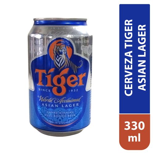 Cerveza Tiger Asian Lager 330 Ml