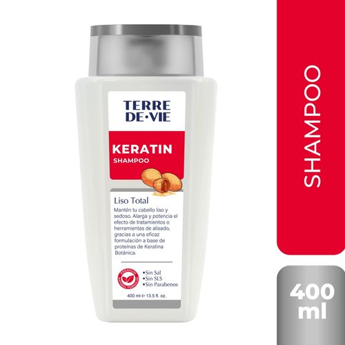 Shampoo Keratin Terre De Vie Liso Total - 400 ml
