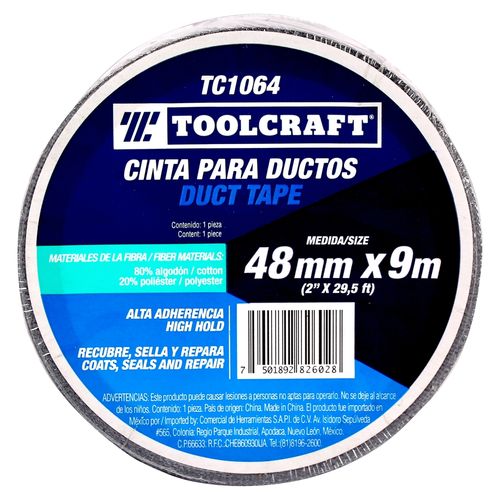 Cinta Para Ductos 48 mm X 9M Toolcraft
