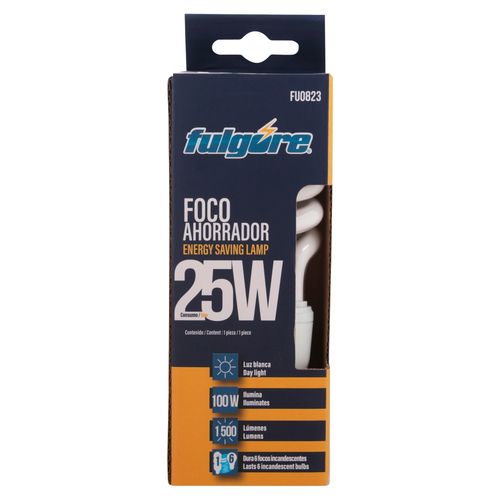 Bombillo Ahorrador De 25Watts Luz Blanca Fulgore