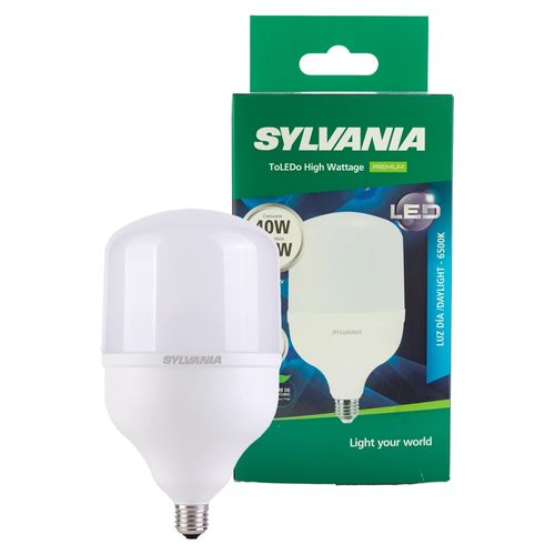 Bombillo Led Sylvania, 40W Luz Blanca rosca E27 -Und