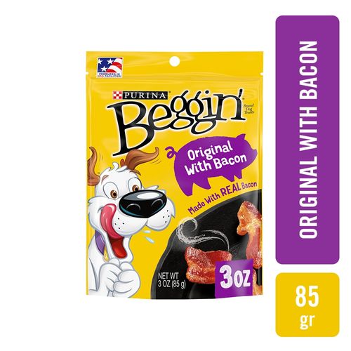 Snack Perro Adulto Purina Beggin Strips Bacon 85g