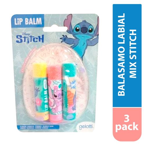 Set Lip Balm Variedad Stitch 3 Ea