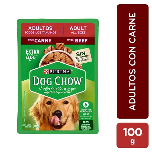 Alimento Húmedo Perro Adulto Purina Dog Chow Carne 100 g