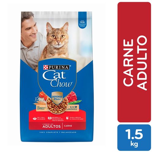 Alimento Gato Adulto Purina Cat Chow Defense Plus Carne 1.5 kg