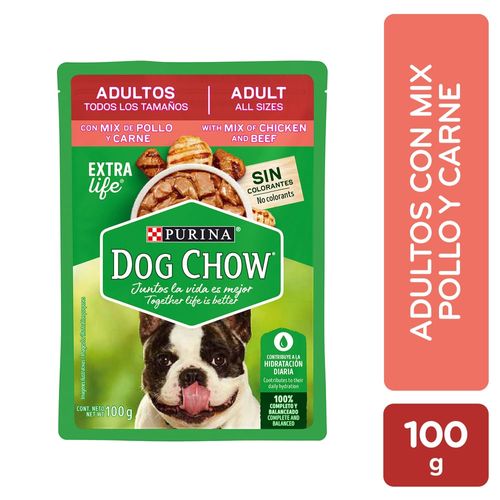 Alimento Húmedo Perro Adulto Purina Dog Chow Pollo & Carne 100 g