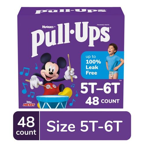 Pañales Huggies Pull Ups Niño 5T 6T - 48 uds
