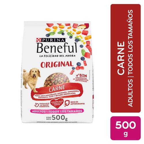 Alimento Perro Adulto Purina Beneful Original Carne - 500 g