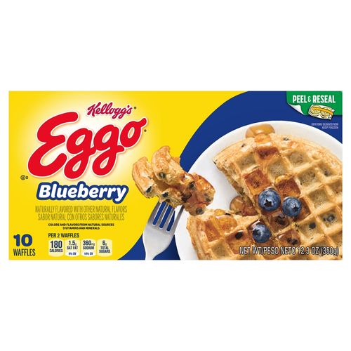 Waffles Kelloggs Eggo Blueberry - 350 g