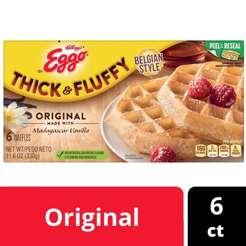 Waffles Kelloggs Eggo Original Thick and Fluffy - 330 g