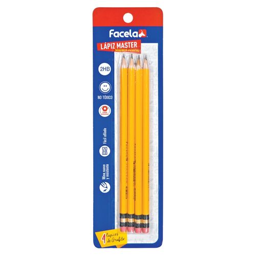 Lapiz De Grafito Facela Oferta Master -4 Unidades