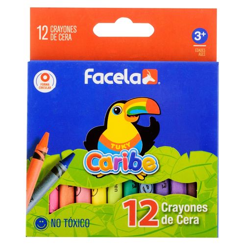 Crayones Facela Caribe 4534 -12 Unidades