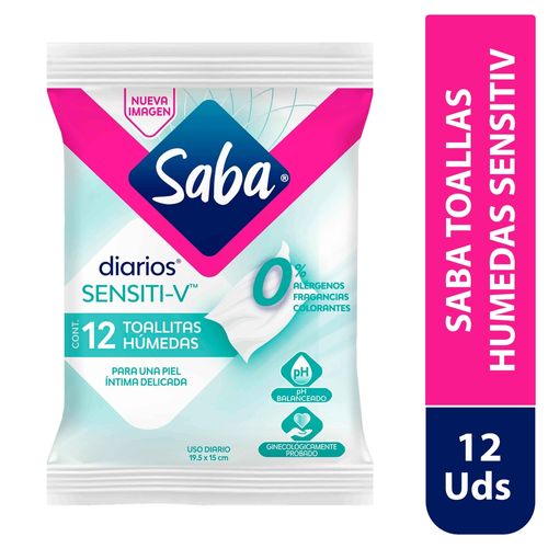 Saba Toallas Humedas Sensitiv 48X 12