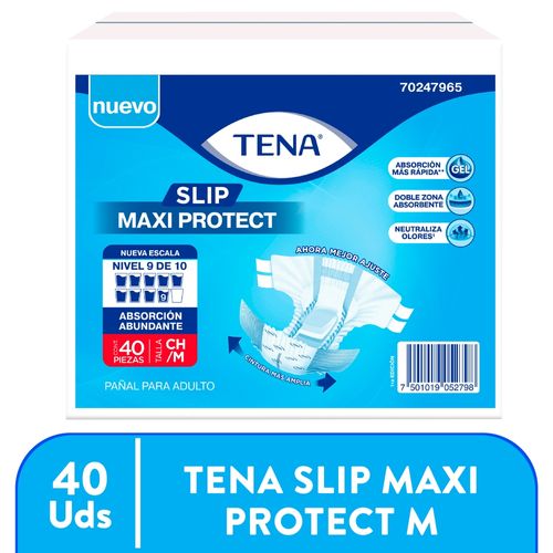 Pañal para adultos Tena slip maxi protect M - 40 Uds