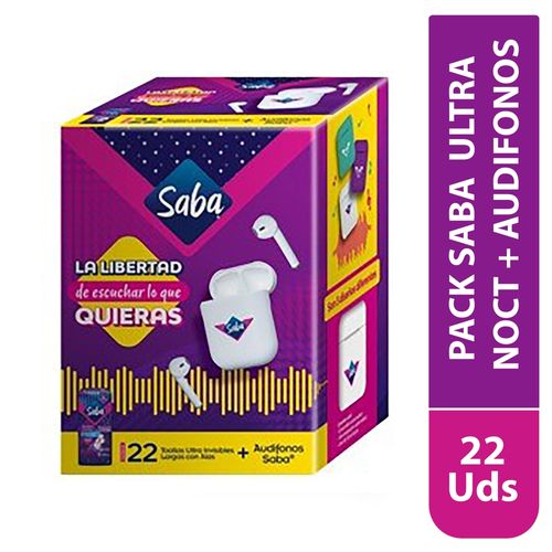 Pack Saba  Ultra Noct 22pzmas Audifonos