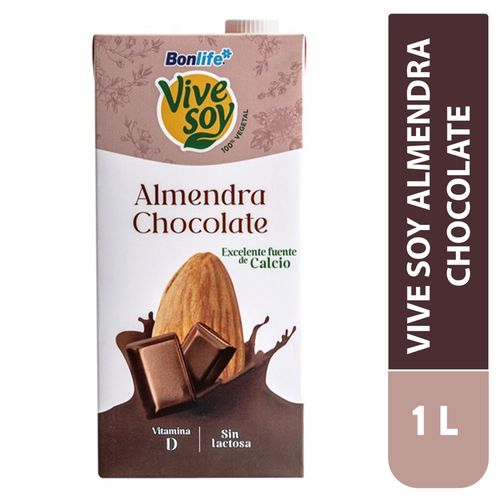 Bebida Vivesoy de almendra chocolate -1000 ml