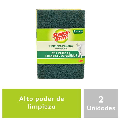 Esponja Scotch Brite Doble Uso Cuadrada - 2Uds