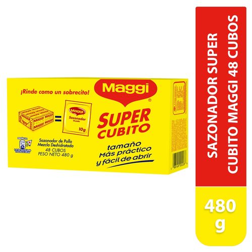 Sazonador Super Cubito MAGGI 10 g 48 Unidades