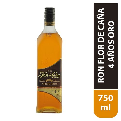 Ron Flor De Cana Oro Botella 750 ml