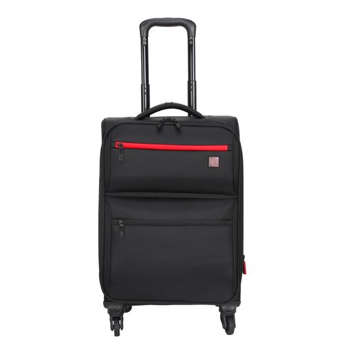 Maleta de viaje Protégé, suave color negro -20 pulgadas