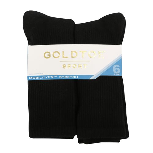 6Pk Calceta Crew Damas Gold Toe