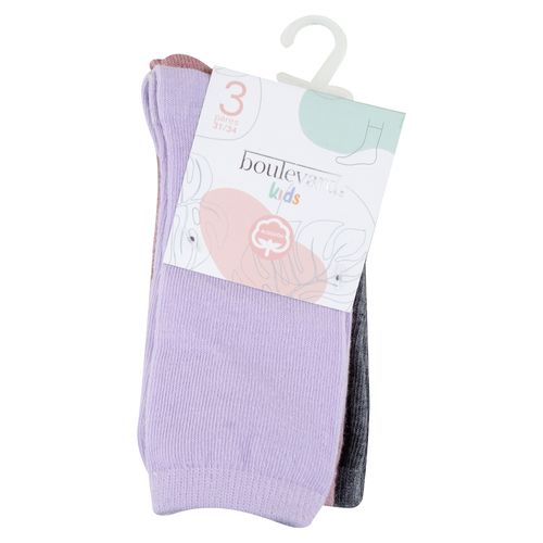 3Pk Calcetas Ninas Casual Ankle