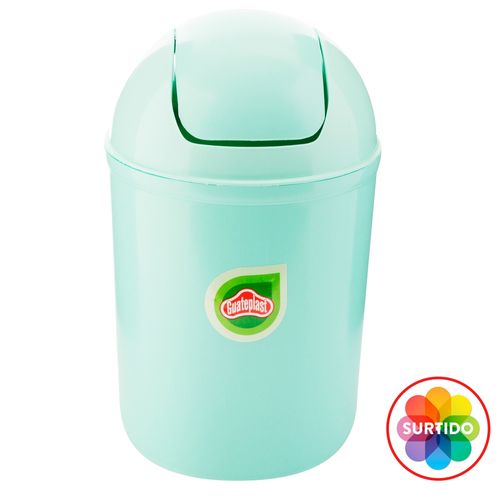 Basurero Guateplast pequeño capacidad 6 L