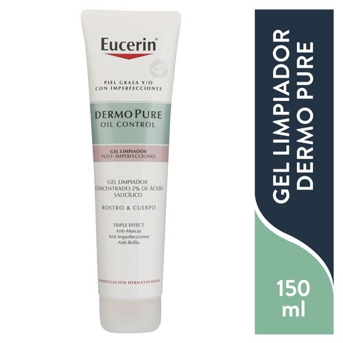 Gel Limpiador Dermopure Eucerin 150Ml Ea