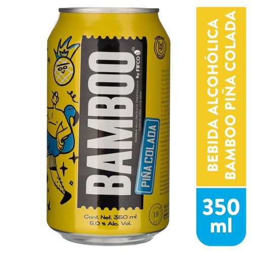 Bebida Bamboo Sabor A Piña Colada - 350 ml