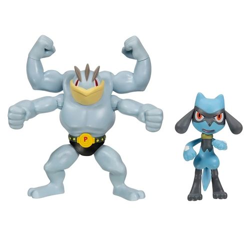 Figuras Pokemon 2P Machamp Y Riolu
