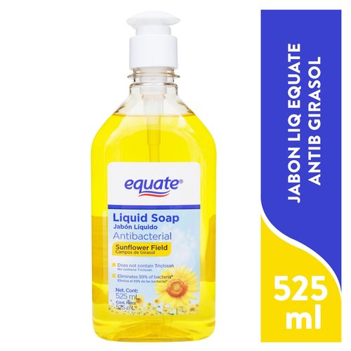 Jabón Liquído Equate Antibacgerial Girasol 525 ml