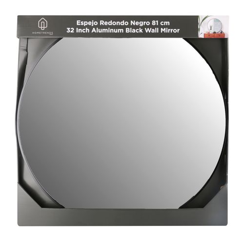 Hometrends Espejo Redondo Negro 81 cm