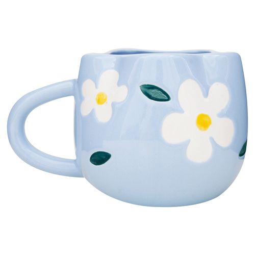 Ms Taza De Ceramica 12Onz Diseno Floral