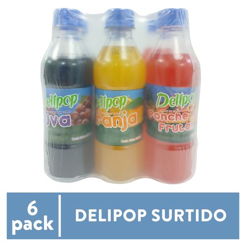 Bebida Delipop 6 pack surtido - 1800 ml