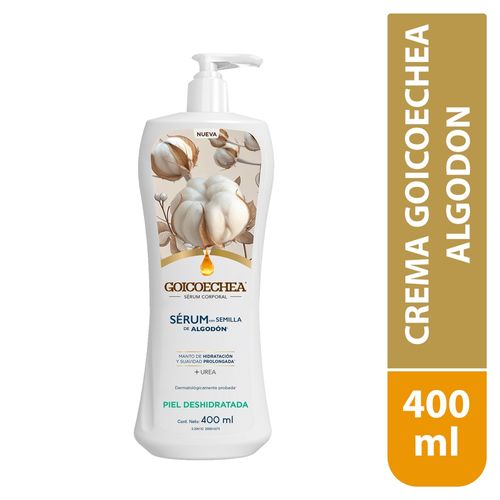 Crema Corporal Goicoechea Sérum con Semilla de Algodón Piel Deshidratada -400 ml
