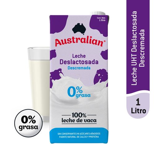 Leche Australian Deslactosada Descremada