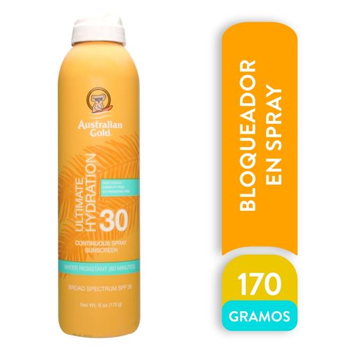 Protector solar Australian Gold continuous spray FPS 30 - 170 g