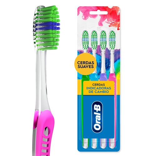 Cepillo Dental Oral B Indicador Color - 4 Uds