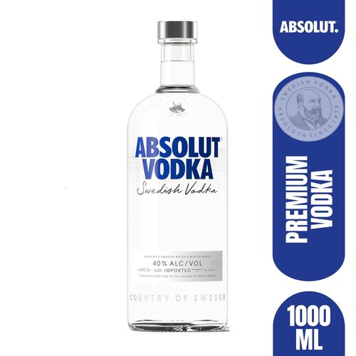 Vodka Absolut Natural - 1000 ml