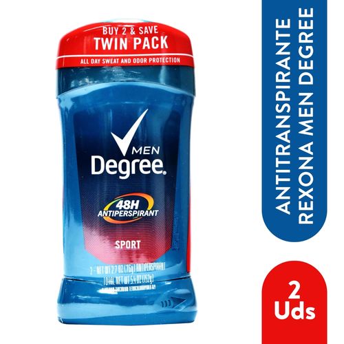 Desodorante Degree Men Sport Twin Pack - 152 g