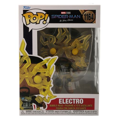Figura Funko Pop Marvel Spider Man Electro Cabeza Oscilante