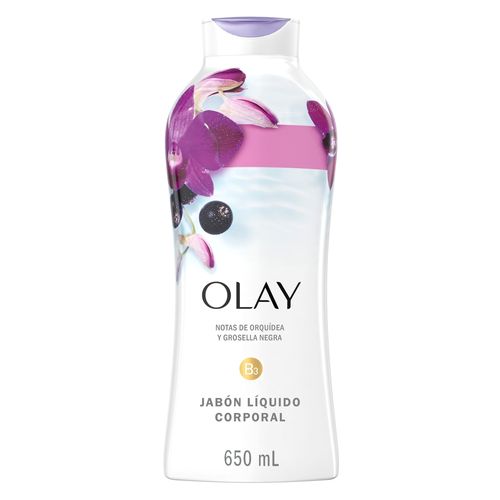 Gel De Baño Olay Fresh Outlast Orquídea Y Grosella Negra - 650 ml