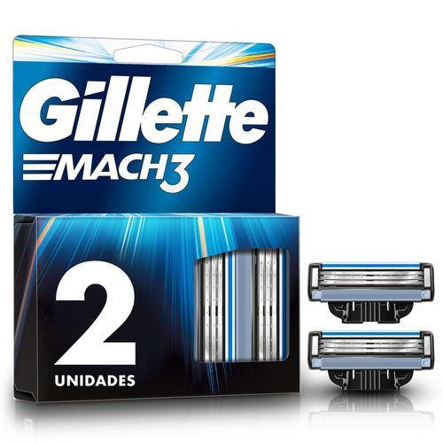 Repuesto para rasuradora Gillette Mach3 con 3 Hojas - 2 Uds