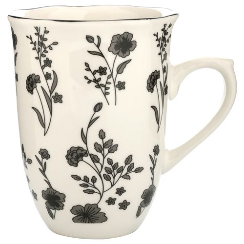 Ms Taza De Porcelana 12Onz Color Negro 1169