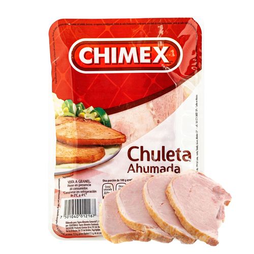 Chuleta De Cerdo Ahumada Chimex Empacado - 570 g