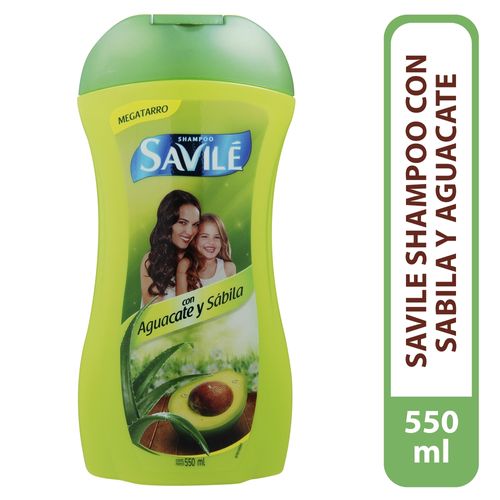 Shampoo Savile Con Sabila Y Aguacate - 550 ml