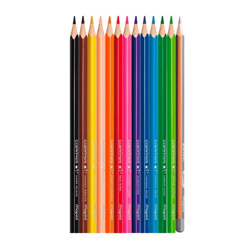 Lapiz Color Maped Color Peps Kit Caja- 12 Unidades+1 Lapiz Grafito