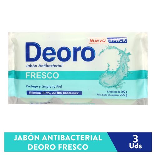Jabón De Oro Antibacterial Fresh -  300 g