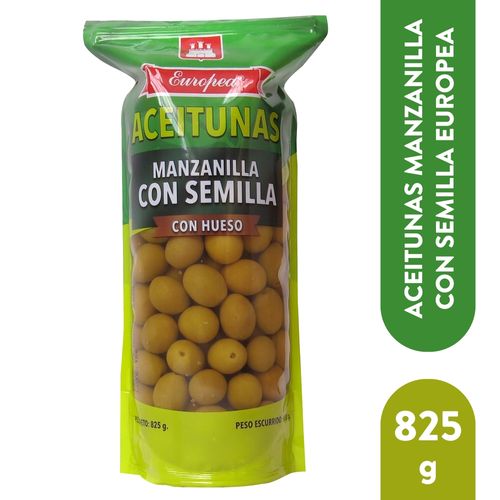 Aceitunas Europea Manzanilla Con Hueso - 825 g